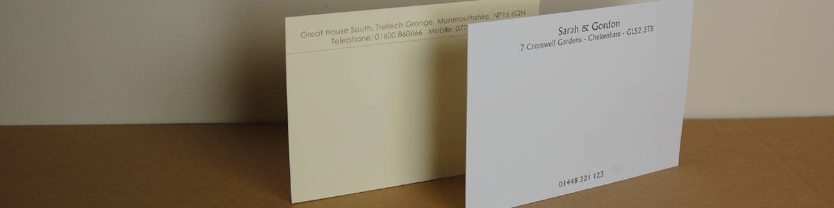 Correspondence Cards